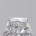 Diamante Naturale Taglio Trapezio 0.43ct VG/EX D VS1 - GIA - 6.52x3.8x2.45mm