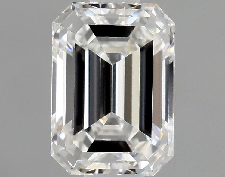 Diamante Naturale Taglio Smeraldo 0.83ct EX/EX F IF - GIA - 6.38x4.55x3.0mm