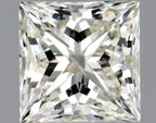 Diamante Naturale Taglio Princess 1.08ct EX/EX J VVS1 - GIA - 5.51x5.49x4.03mm