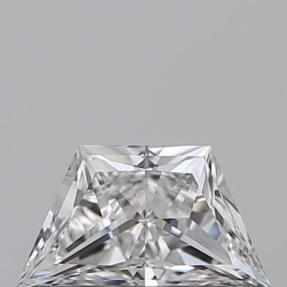 Diamante Naturale Taglio Trapezio 0.37ct EX/EX E VVS1 - GIA - 6.49x3.68x2.4mm