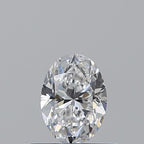 Diamante Naturale Taglio Ovale 0.5ct VG/EX D VS1 - IGI - 5.99x4.37x2.86mm
