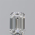 Diamante Naturale Taglio Smeraldo 0.9ct VG/EX E VVS1 - IGI - 6.6x4.35x3.03mm