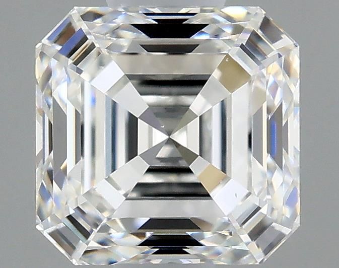 Diamante Naturale Taglio Asscher 0.91ct EX/EX F VS2 - GIA - 5.36x5.24x3.43mm