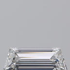 Diamante Naturale Taglio Trapezio 0.39ct EX/EX D VVS2 - GIA - 7.67x2.81x1.9mm