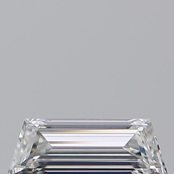 Diamante Naturale Taglio Trapezio 0.39ct EX/EX D VVS2 - GIA - 7.67x2.81x1.9mm