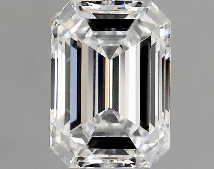 Diamante Naturale Taglio Smeraldo 0.8ct VG/EX D VS2 - GIA - 6.36x4.54x2.92mm