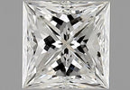 Diamante Naturale Taglio Princess 0.91ct VG/EX J VVS2 - GIA - 5.18x5.09x3.95mm