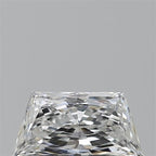 Diamante Naturale Taglio Trapezio 0.51ct EX/VG E VVS1 - GIA - 7.45x3.73x2.41mm