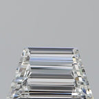 Diamante Naturale Taglio Trapezio 0.7ct VG/EX E VVS1 - GIA - 7.09x4.16x2.76mm