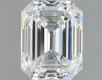 Diamante Naturale Taglio Smeraldo 0.64ct VG/EX F VVS1 - GIA - 5.38x4.14x2.86mm