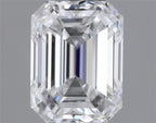 Diamante Naturale Taglio Smeraldo 0.46ct VG/EX D VS1 - GIA - 4.98x3.72x2.55mm