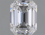 Diamante Naturale Taglio Smeraldo 0.62ct VG/EX E VVS2 - GIA - 5.27x4.02x2.8mm