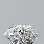 Diamante Naturale Taglio Esagonale 0.42ct EX/EX E VS1 - GIA - 7.23x3.82x2.36mm