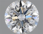 Diamante Naturale Taglio Brillante 0.6ct EX/EX/VG F VS1 - GIA - 5.35x5.37x3.35mm