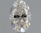 Diamante Naturale Taglio Ovale 0.8ct VG/EX J VS1 - GIA - 7.45x5.03x3.41mm