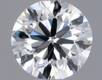 Diamante Naturale Taglio Brillante 0.5ct VG/VG/EX F VS1 - GIA - 4.91x4.98x3.14mm