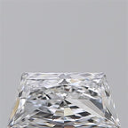 Diamante Naturale Taglio Trapezio 0.52ct EX/VG D VVS1 - GIA - 7.46x3.66x2.45mm