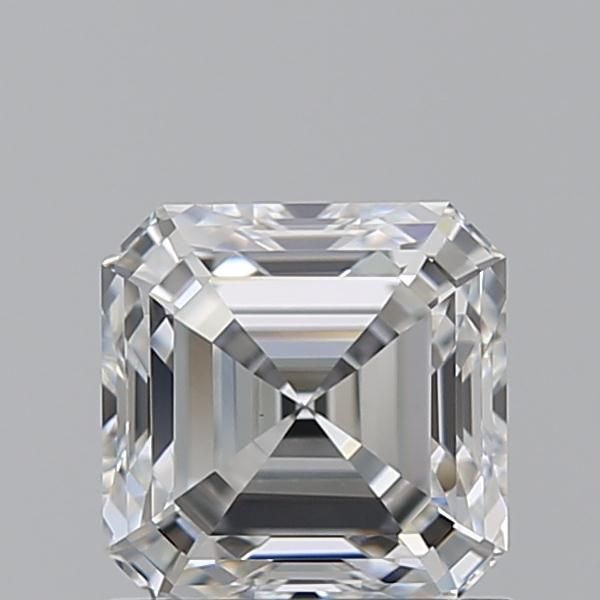 Diamante Taglio Smeraldo Quadrato 1.05ct VG/EX F VS1 - GIA - 5.58x5.57x3.76mm