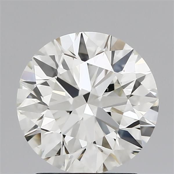 Diamante Naturale Taglio Brillante 1.7ct 3EX J VS2 - IGI - 7.52x7.58x4.75mm