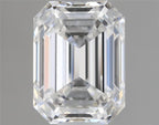 Diamante Naturale Taglio Smeraldo 0.61ct VG/EX F VVS1 - GIA - 5.46x4.04x2.8mm