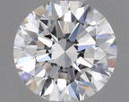Diamante Naturale Taglio Brillante 0.6ct EX/EX/VG F VVS1 - GIA - 5.37x5.4x3.33mm