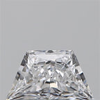Diamante Naturale Taglio Trapezio 0.4ct VG/EX D VS1 - GIA - 6.63x3.77x2.47mm