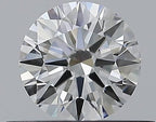 Diamante Naturale Taglio Brillante 0.38ct 3EX F IF - GIA - 4.69x4.72x2.83mm