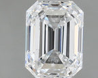 Diamante Naturale Taglio Smeraldo 0.6ct VG/EX D VS1 - GIA - 5.32x3.99x2.76mm