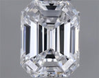 Diamante Naturale Taglio Smeraldo 0.36ct VG/EX D VVS2 - GIA - 4.71x3.62x2.37mm
