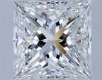 Diamante Naturale Taglio Princess 1.2ct EX/EX F VS2 - GIA - 6.0x5.89x4.24mm