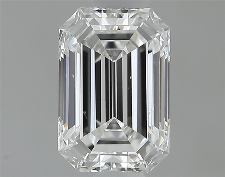 Diamante Naturale Taglio Smeraldo 0.48ct VG/EX F VS2 - GIA - 5.55x3.74x2.49mm