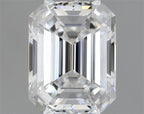 Diamante Naturale Taglio Smeraldo 0.38ct VG/EX D VS2 - GIA - 4.78x3.66x2.36mm