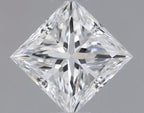 Diamante Naturale Taglio Princess 0.37ct VG/EX E VS1 - GIA - 4.0x3.97x2.98mm