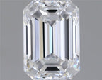 Diamante Naturale Taglio Smeraldo 0.61ct EX/EX E VVS1 - GIA - 5.72x3.98x2.76mm