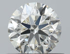 Diamante Naturale Taglio Brillante 0.5ct 3EX J IF - IGI - 4.99x5.03x3.17mm