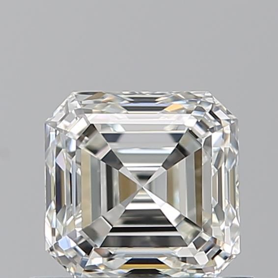 Diamante Naturale Taglio Asscher 0.8ct VG/EX J VVS1 - GIA - 5.1x4.97x3.41mm