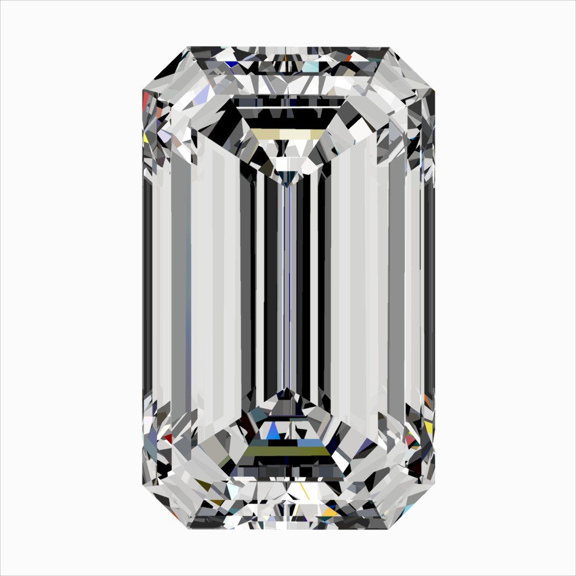 Diamante Naturale Taglio Smeraldo 0.4ct EX/EX G VVS2 - IGI - 5.52x3.35x2.25mm