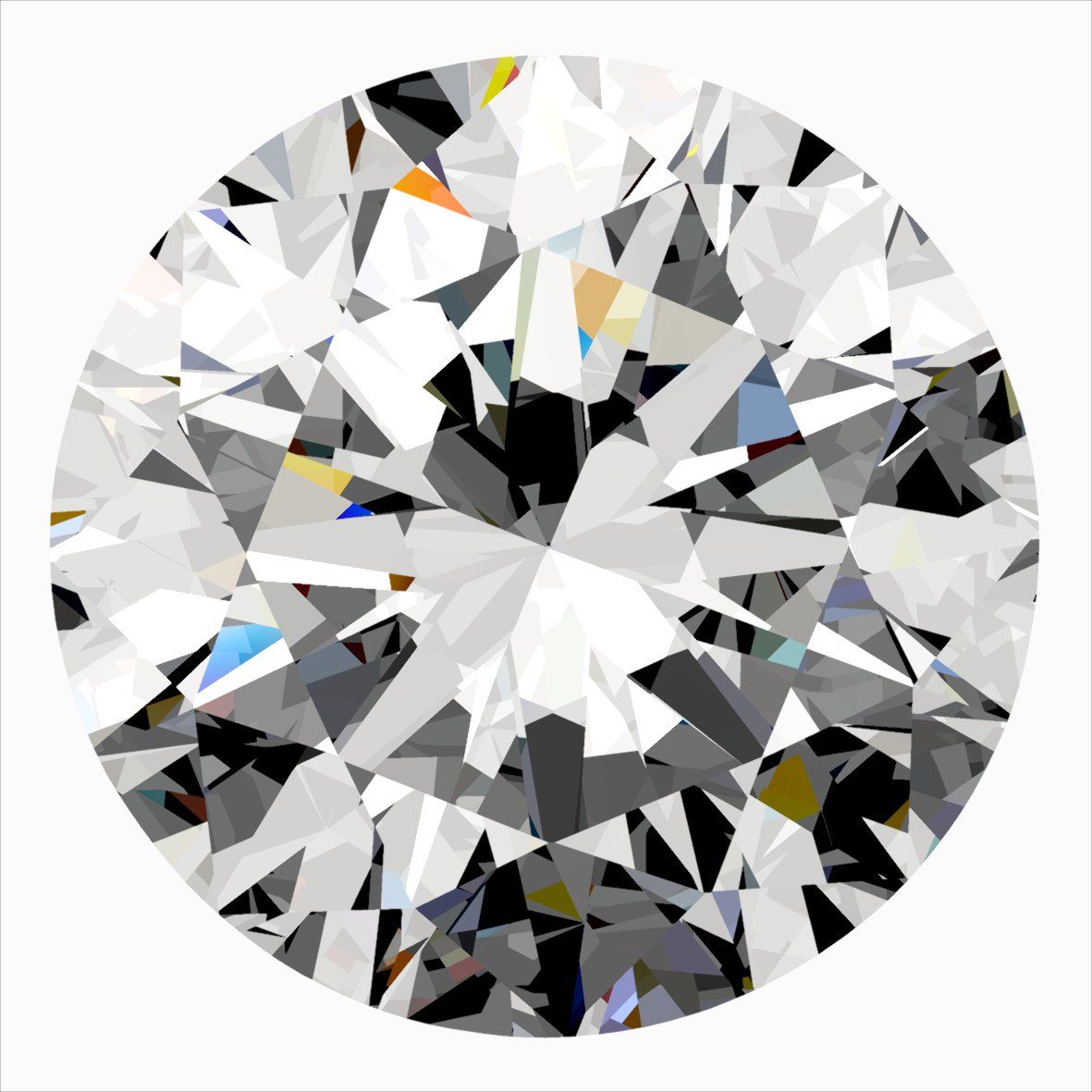 Diamante Naturale Taglio Brillante 0.3ct 3EX F VS1 - IGI - 4.23x4.27x2.67mm