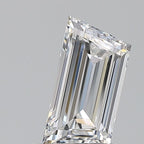 Diamante Naturale Taglio Trapezio 0.74ct EX/EX E IF - GIA - 4.13x8.14x2.43mm