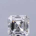 Diamante Naturale Taglio Asscher 0.7ct VG/EX F VVS1 - GIA - 4.85x4.81x3.25mm