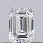 Diamante Naturale Taglio Smeraldo 0.19ct VG/G D VS1 - GIA - 3.95x2.76x1.9mm