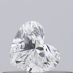 Diamante Naturale Taglio Cuore 0.24ct VG/G E VVS1 - GIA - 3.76x4.3x2.65mm