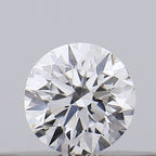 Diamante Naturale Taglio Brillante 0.15ct VG/G/EX E VS1 - GIA - 3.36x3.41x2.13mm