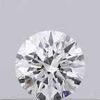 Diamante Taglio Brillante 0.18ct EX/EX/VG D VS1 - GIA - 3.61x3.63x2.27mm
