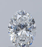 Diamante Naturale Taglio Ovale 0.73ct EX/EX D VVS1 - GIA - 7.02x5.08x3.25mm