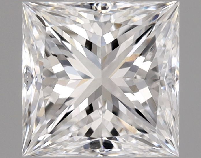 Diamante Naturale Taglio Princess 0.5ct VG/VG E VS2 - GIA - 4.43x4.38x3.18mm