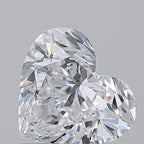 Diamante Naturale Taglio Cuore 0.9ct EX/VG D VVS2 - GIA - 6.0x6.78x3.75mm