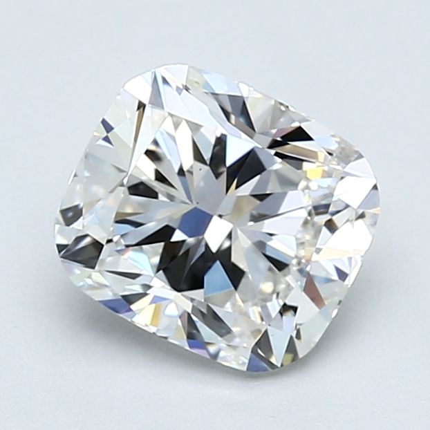 Diamante Taglio Cushion Brillante 1.5ct EX/EX F VS2 - GIA - 6.95x6.15x4.41mm