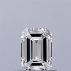 Diamante Naturale Taglio Smeraldo 0.5ct EX/VG E VVS2 - GIA - 5.37x3.8x2.56mm
