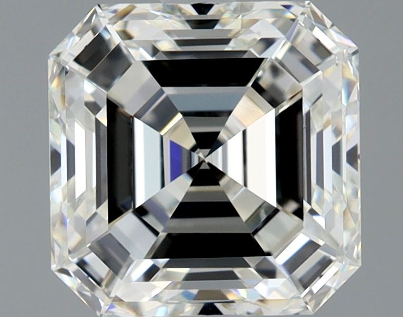 Diamante Naturale Taglio Asscher 1.9ct VG/EX J VVS1 - GIA - 6.9x6.8x4.63mm